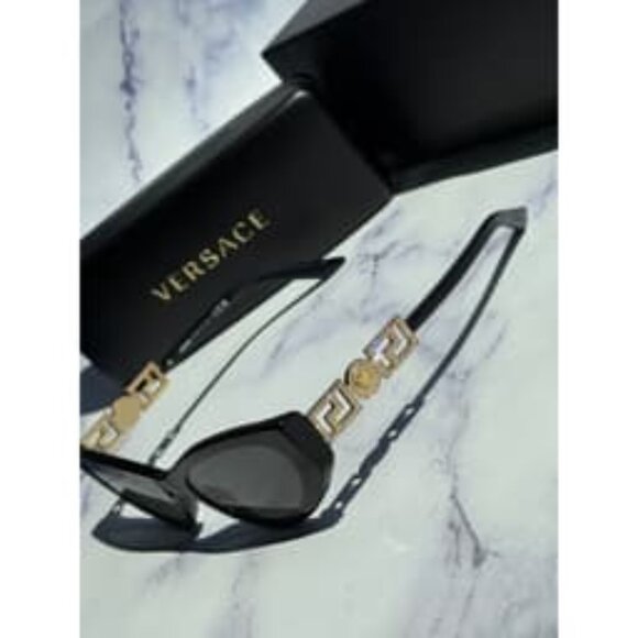 Versace VE4470B Strass Black Cat Eye Sunglasses main image 4